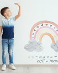 Rainbow wall decal, Nursery wall decal, rainbow wall stickers, large rainbow wall decal, watercolor rainbow decal, boy wall decal Kids room