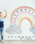 Rainbow wall decal, Nursery wall decal, rainbow wall stickers, large rainbow wall decal, watercolor rainbow decal, boy wall decal Kids room