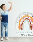 Large Watercolour Rainbow Wall Sticker Mural Ideal for Nursery, Kids Room, Photo Prop, Baby Shower, Rainbow Baby, Bedroom Decoration