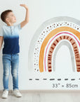 Large Watercolour Rainbow Wall Sticker Mural Ideal for Nursery, Kids Room, Photo Prop, Baby Shower, Rainbow Baby, Bedroom Decoration