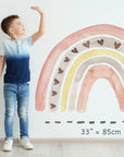 Medium Boho Rainbow Wall Sticker Mural Ideal for Nursery, Kids Room, Photo Prop, Baby Shower, Rainbow Baby, Bedroom Decoration