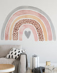 Rainbow Wall Decal | Nursery Wall Decal | Large Watercolor Rainbow Wall Sticker | Removable Rainbow Mural for Kids