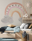Rainbow wall decal, Nursery wall decal, rainbow wall stickers, large rainbow wall decal, watercolor rainbow decal, boy wall decal Kids room