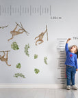 Safari Animals Wall Decal | Nursery Wall Decal | Jungle Animals | Tropical Monkey Wall Stickers | Wall Decal For Kids