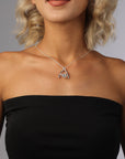Wishbone Necklace Gold Ring Holder