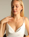 14k Gold Flower Name Necklace