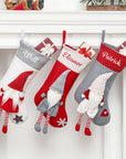 Personalised Christmas Stocking Gnome Design