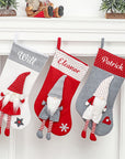 Personalised Christmas Stocking Gnome Design