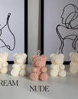 Rose Teddy Bear Candle: Hand Poured Soy Wax Blend Home Decor-4