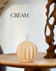 Scalloped Ball Candle