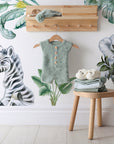 Adorable Safari Wall Decals - Removable Peel and Stick African Animals Stickers for Kids Room