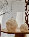 Minimalist Knot Soy Candle: Coffee Table Decor-0