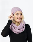 Possum Merino & Silk Ribbed Loop Scarf