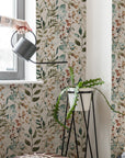Herb Leaves Watercolour Wallpaper