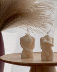Handmade Soy Body Candle: Sculptural Home Decor-0