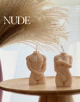 Handmade Soy Body Candle: Sculptural Home Decor-1