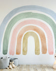 Rainbow Watercolour Wall Decal