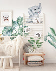 Adorable Safari Wall Decals - Removable Peel and Stick African Animals Stickers for Kids Room