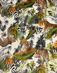Tiger, cheetah jungle velvet cone lampshade, extra tall lampshade
