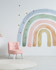 Rainbow Watercolour Wall Decal