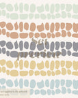 Irregular shape dots 190 Five Color Stickers