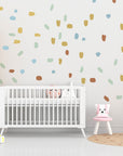 Irregular shape dots 190 Five Color Stickers