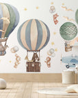Colourful Hot Air Balloons Wall Sticker for Kids Rooms