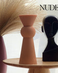 Ribbed Pillar Candle | Chess Figure
