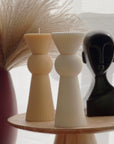 Ribbed Pillar Candle | Chess Figure