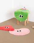 Funny Face Bath Mat Area Rug-0