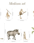 Jungle Animal Wall Stickers: Repositionable Nursery Decals for Your Little One's Room