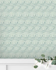 Ocean Waves Pattern Wallpaper