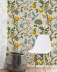 Lemon Grove Hummingbirds Peel and Stick Wallpaper - Removable Self-Adhesive for Nursery or Kitchen
