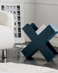 X-Shaped Metal Bookshelf-3
