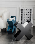 X-Shaped Metal Bookshelf-4