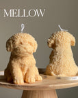 Handmade Puppy Soy Wax Candle: Sculptural Home Decor Gift-3