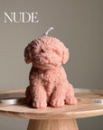Handmade Puppy Soy Wax Candle: Sculptural Home Decor Gift-1