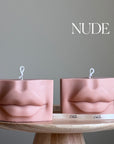 Lips Soy Wax Candle | Aesthetic Minimalist Decor, Handmade-2