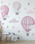 Dreamy Hot Air Balloon & Star Wall Decals - Nursery & Kids' Room Decor