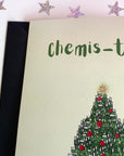 Chemis-tree chemistry cool quirky christmas science card