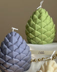 Handmade Pine Cone Soy Candle: Christmas Home Decor
