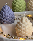 Handmade Pine Cone Soy Candle: Christmas Home Decor