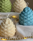 Handmade Pine Cone Soy Candle: Christmas Home Decor