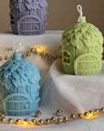 Acorn House Christmas Candle: Handmade Soy Festive Decor