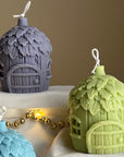Acorn House Christmas Candle: Handmade Soy Festive Decor