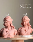 Blind Justice Soy Wax Candle: Woman Bust Statue Candle-2
