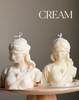 Blind Justice Soy Wax Candle: Woman Bust Statue Candle-4