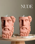 Zeus Bust Soy Candle | Greek Statue Decor