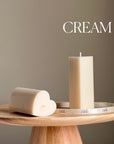 Heart Soy Pillar Candle | Sculptural Home Decor-2