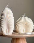 Sea Shell Candle Duo: Decorative Soy Wax Clam Shell Candles-0